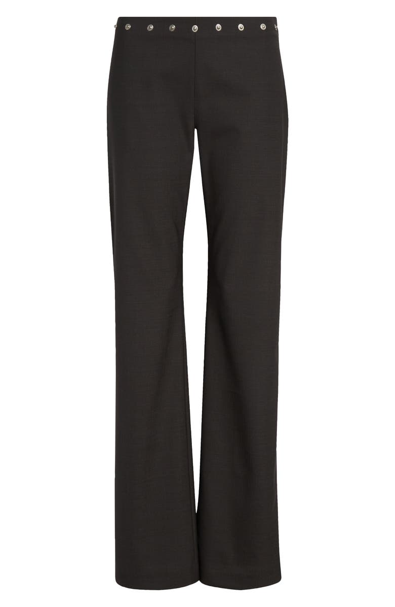 Paloma Wool Dain Snap Detail Bootcut Trousers, Alternate, color, Brown