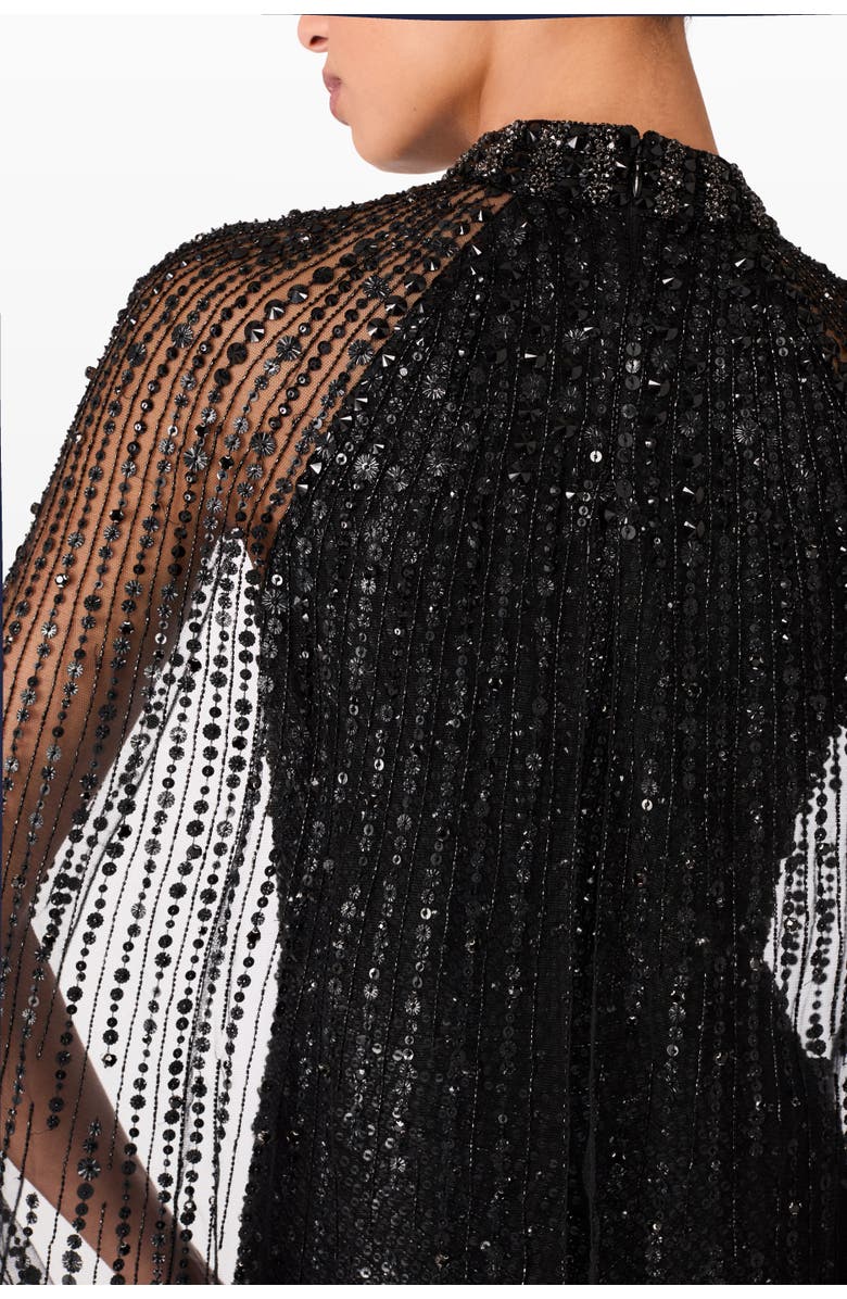 Jenny Packham Cairo Maxi Gown, Alternate, color, Liquorice