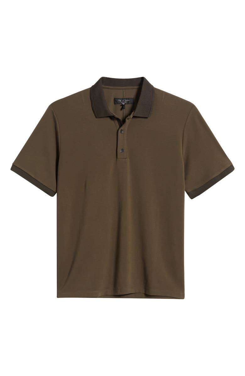 rag & bone Slim Fit Tech Piqué Polo, Alternate, color, 