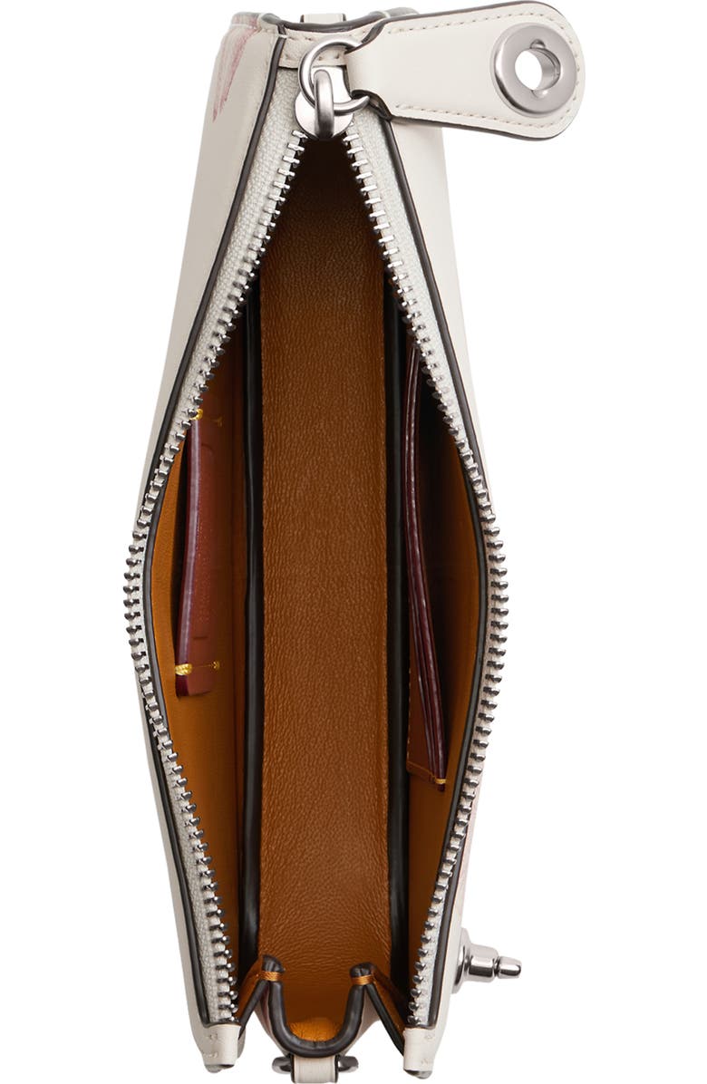 COACH Lipstick Pattern Convertible Leather Clutch, Alternate, color,