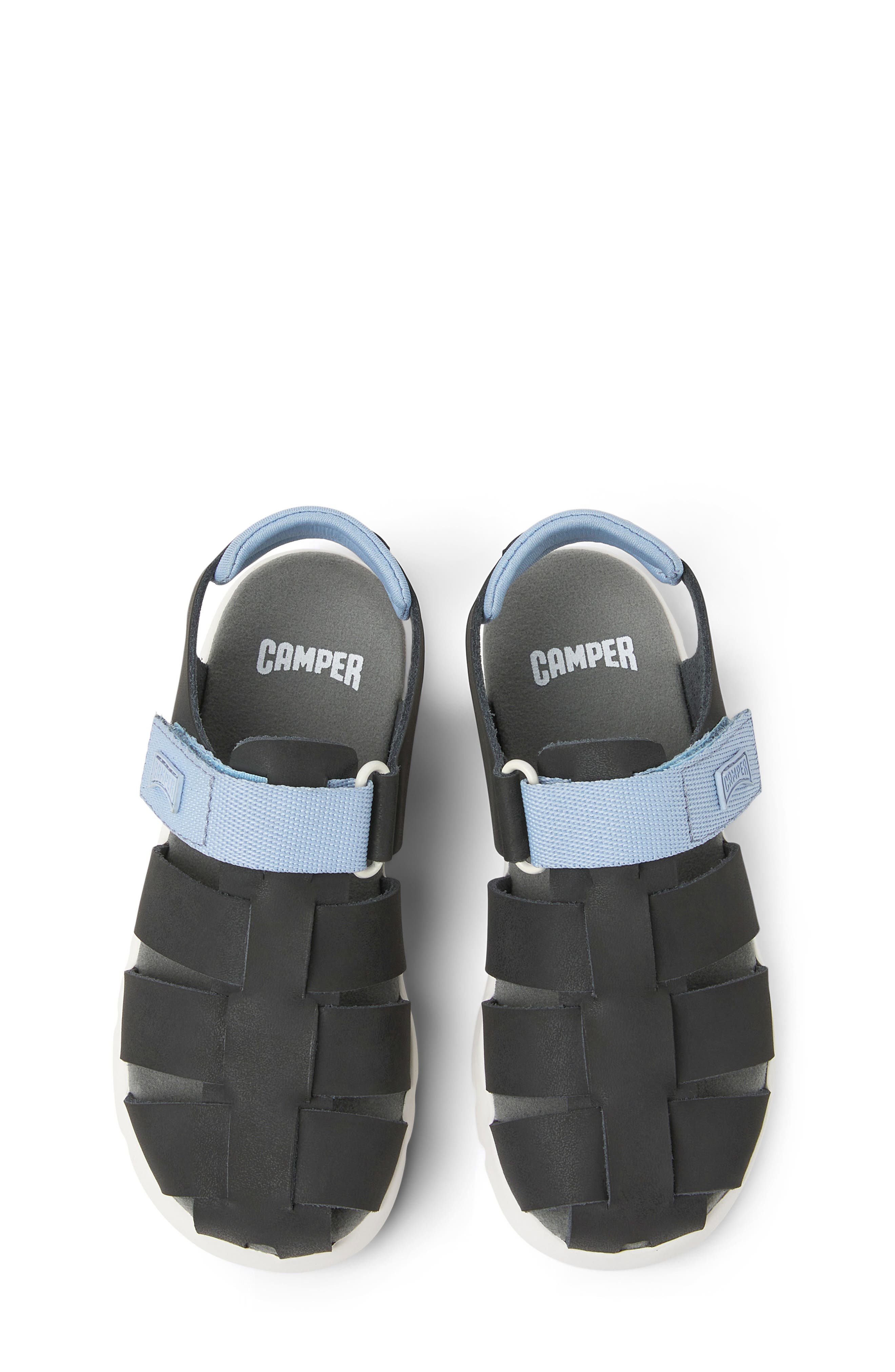 Camper Kids' Oruga Sandal, Alternate, color, Black