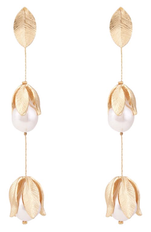 Petit Moments Falcao Linear Drop Earrings in Gold at Nordstrom