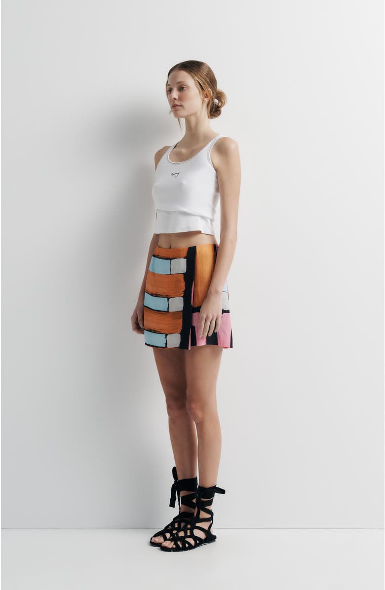 Romy Xena Skirt, Alternate, color, Warped Linear