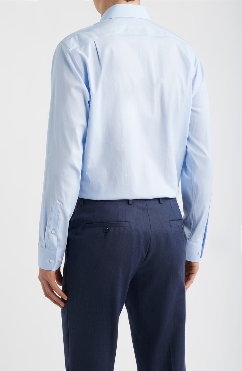Nordstrom Trim Fit Premium Performance Dress Shirt, Alternate, color, Blue Dark Riverton Dobby
