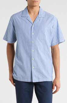 Brooks Brothers Sport Fit Stripe Cotton Camp Shirt