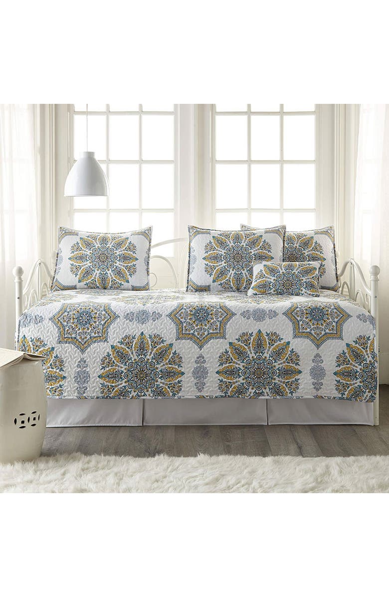 SOUTHSHORE FINE LINENS Modern Printed Duvet Cover Set, Alternate, color, Aqua
