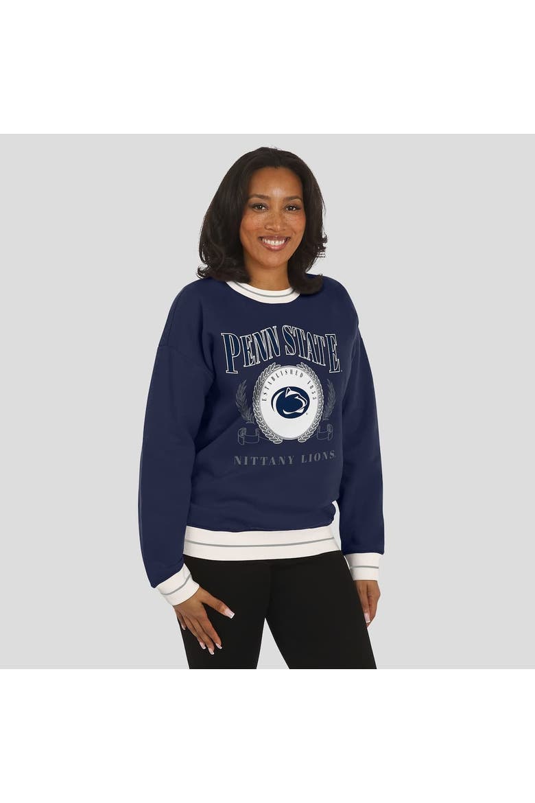 Women's WEAR by Erin Andrews Navy Penn State Nittany Lions Seal Sweatshirt, Alternate, color, Navy