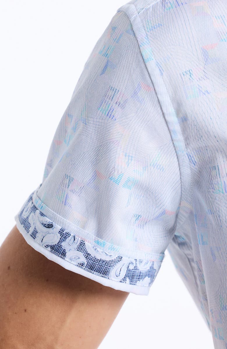 Robert Graham Short Sleeve Cotton Button-Up Shirt, Alternate, color, Multi