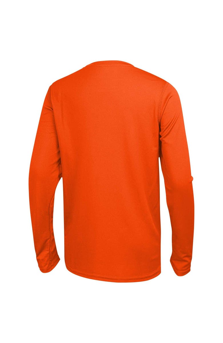 Outerstuff Men's Orange Denver Broncos Side Drill Long Sleeve T-Shirt, Alternate, color, 