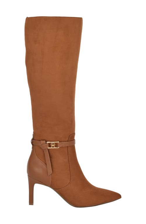 Tommy Hilfiger Jullie Knee High Boot In Medium Brown