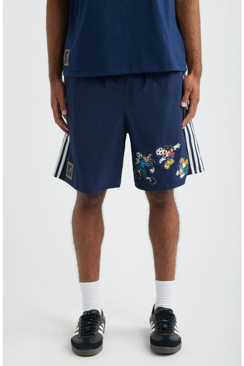 x Brain Dead Disney Shorts, Main, color, COLLEGIATE NAVY