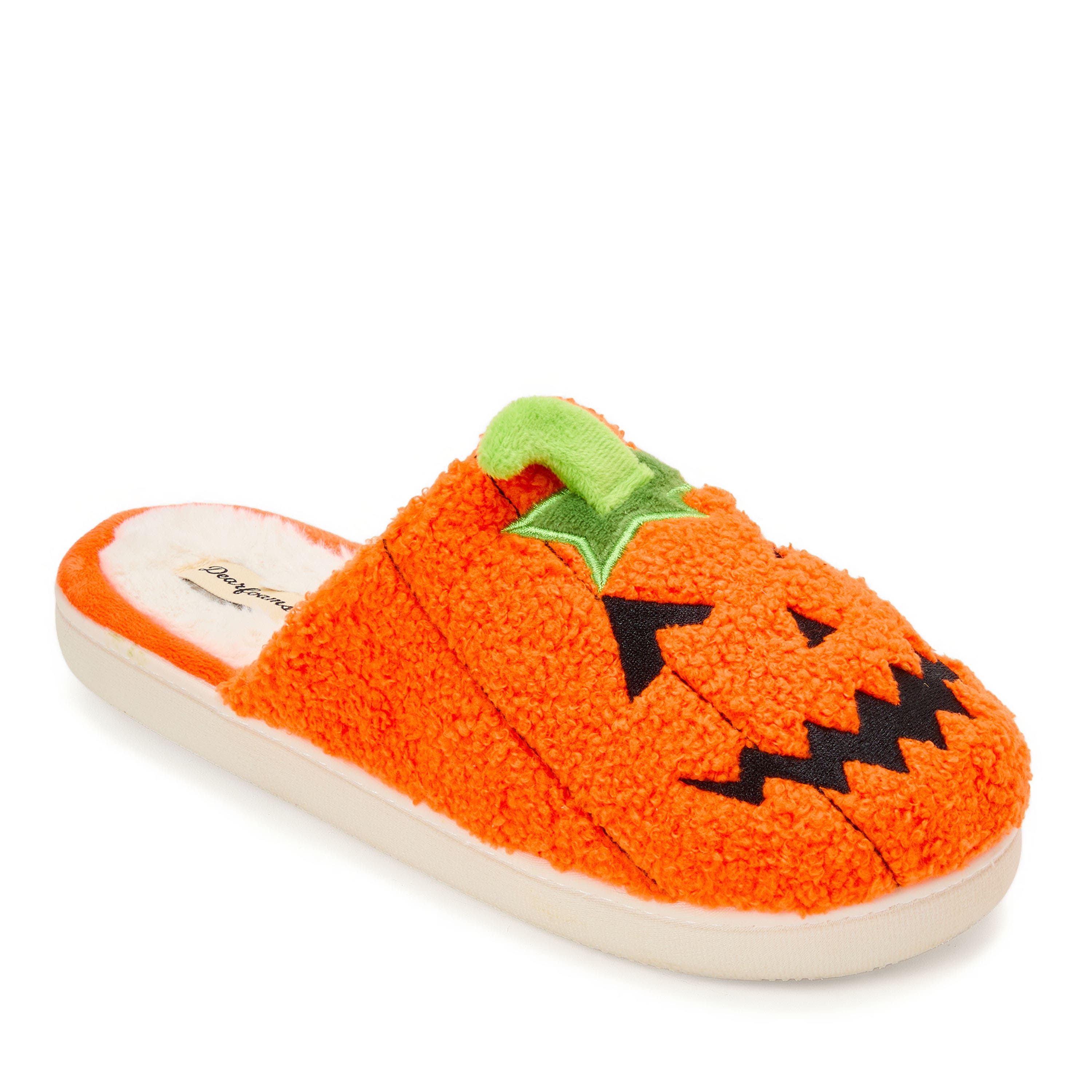 DEARFOAMS Halloween Scuff Slipper, Main, color, Mandarin