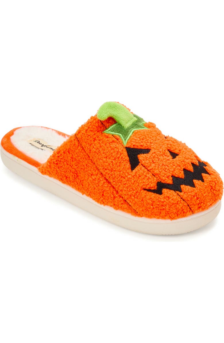 DEARFOAMS Halloween Scuff Slipper, Main, color, Mandarin