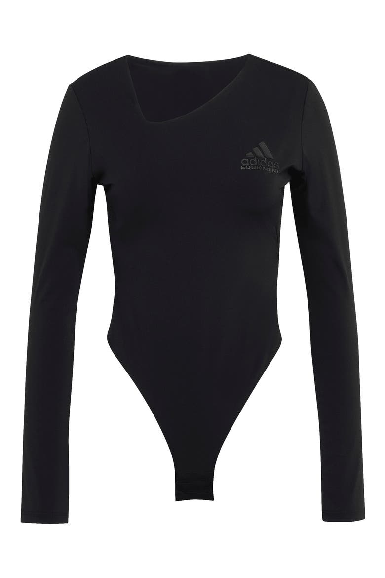EQT Long Sleeve Bodysuit, Alternate, color, BLACK