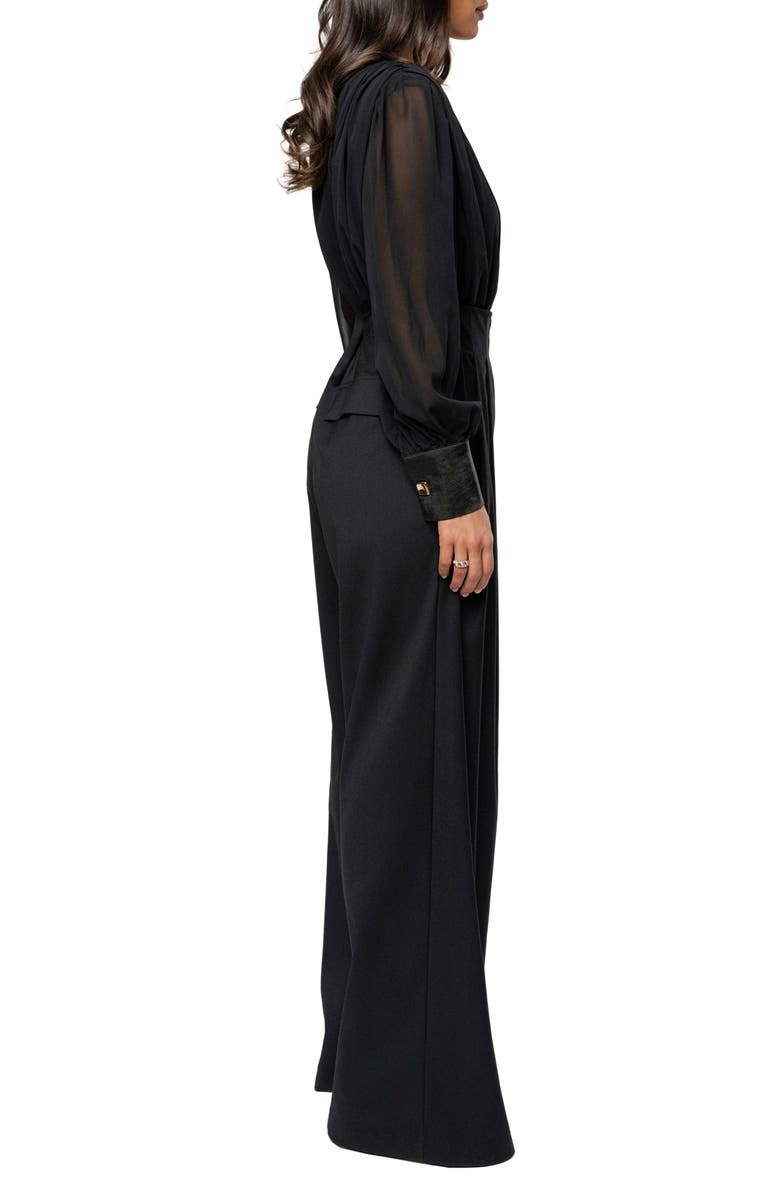 JLUXLABEL Pleated Wide Leg Pants, Alternate, color,