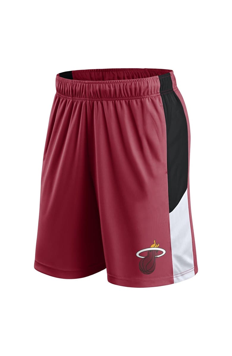 FANATICS Men's Fanatics  Red Miami Heat Practice Performance Shorts, Alternate, color, 