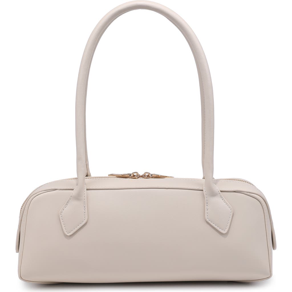 Moda Luxe Top Handle Shoulder Bag In Sand