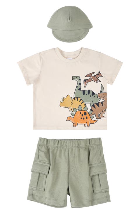Graphic T-Shirt, Cargo Shorts & Cap Set (Baby)