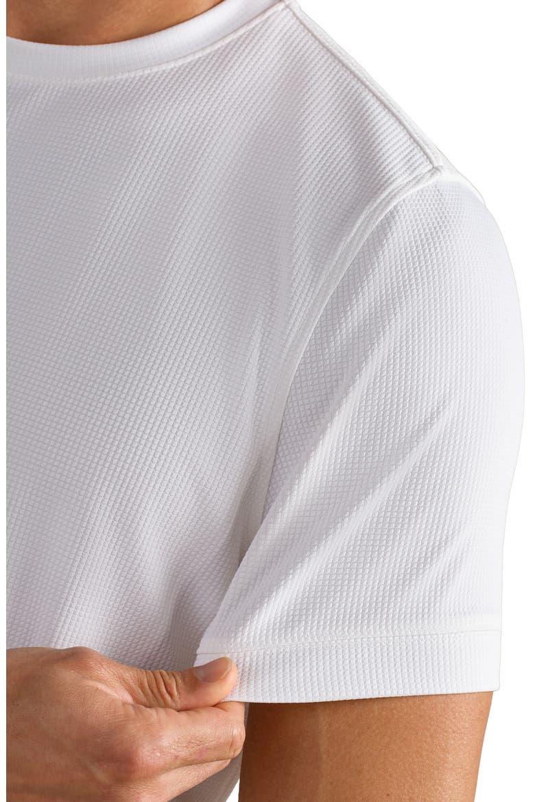Waffle Tech Crew T-Shirt, Alternate, color, WHITE