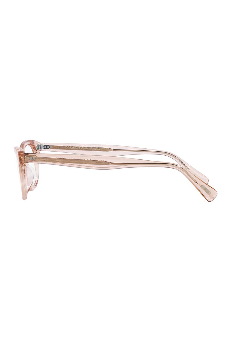 51mm Square optical glasses, Alternate, color, ROSE GOLD