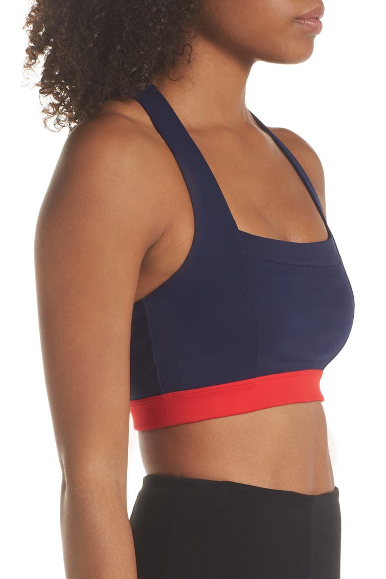 Jenna Sports Bra, Alternate, color, NAVY MARITIME