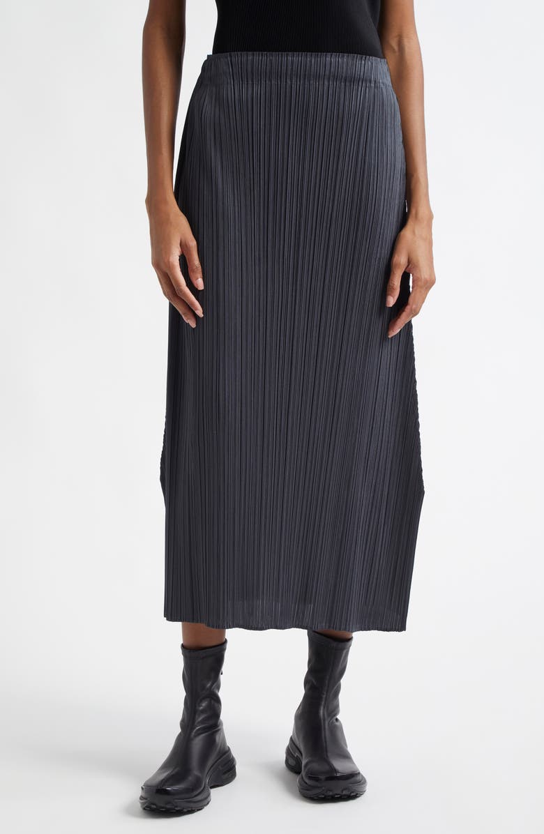 Pleats Please Issey Miyake Monthly Colors December Pleated Midi Skirt, Main, color, 