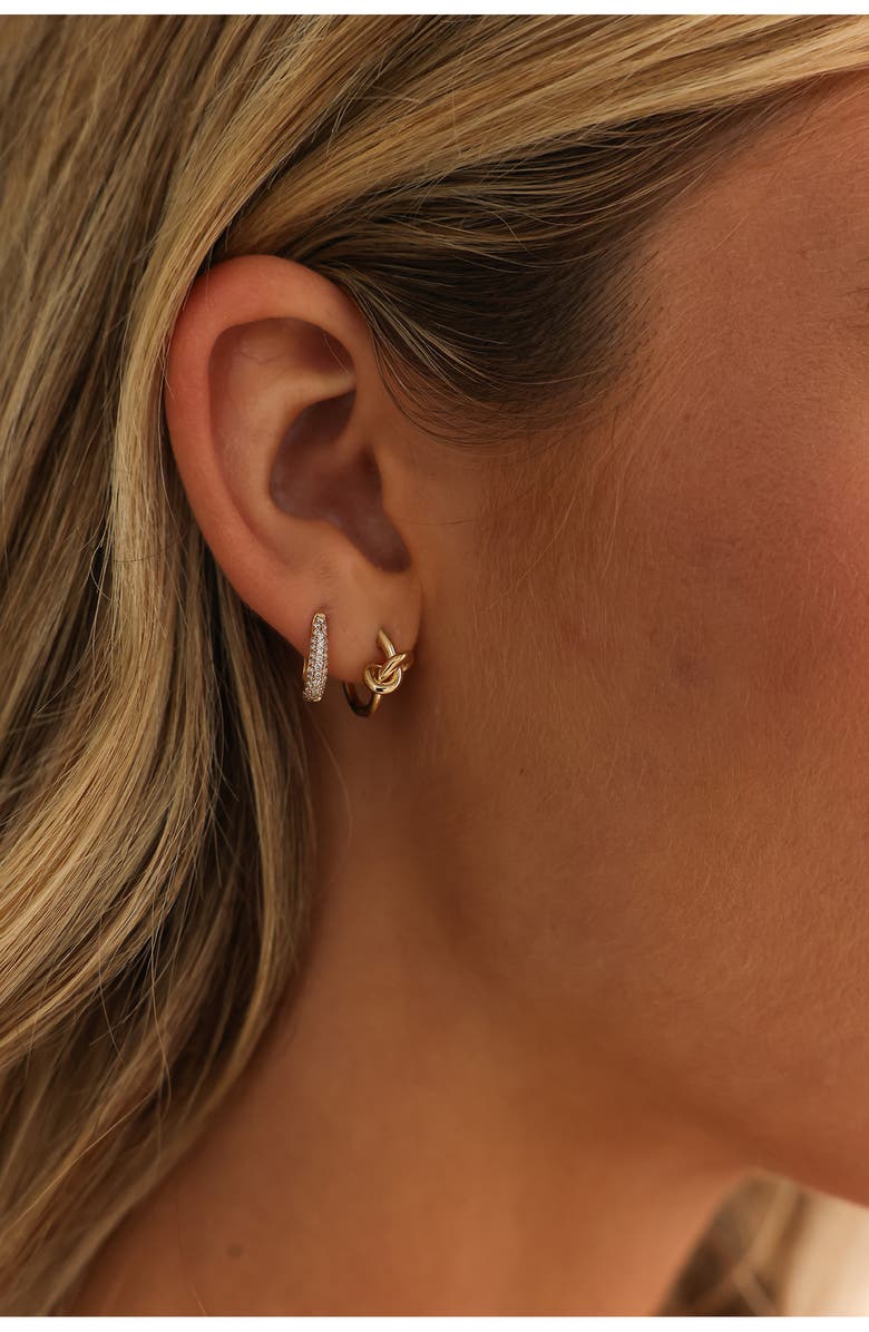 Dana Rebecca Designs DRD Diamond Pavé Huggie Hoop Earrings, Alternate, color, 