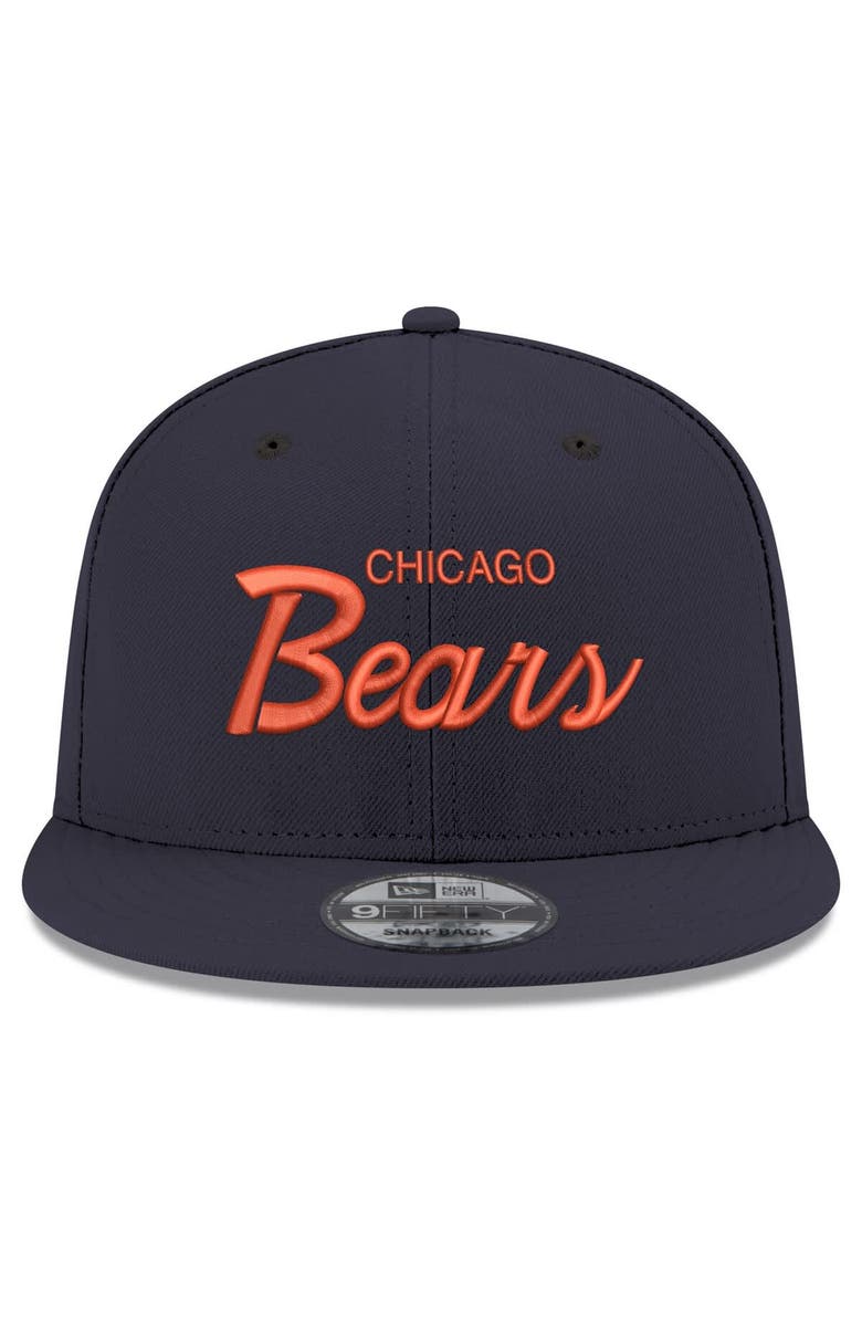 New Era Men's New Era Navy Chicago Bears Script 9FIFTY Snapback Hat, Alternate, color, Navy
