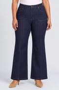 NYDJ Mia Palazzo High Waist Flare Utility Jeans