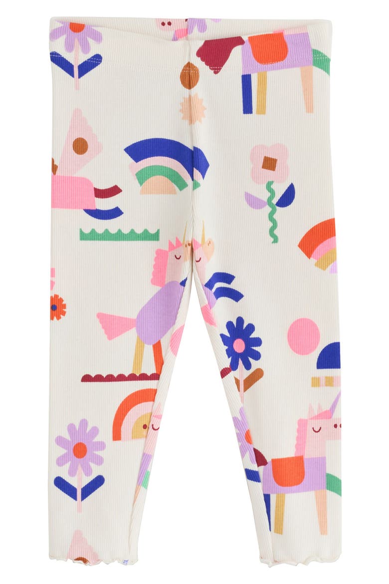 Kids' Rib 5-Pack Print Leggings, Alternate, color, MULTI