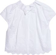 Simone Rocha Pleated Cotton Poplin Tulip Top