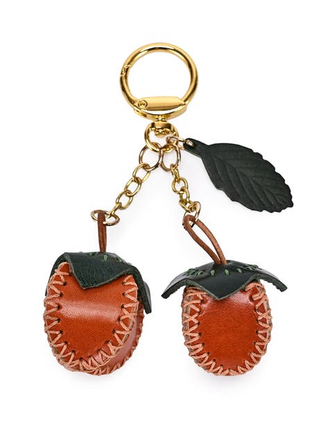 Simi Genuine Leather Mini Fruit Key Charm