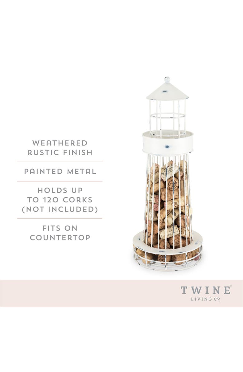 TWINE Lighthouse Cork Holder, Alternate, color, White