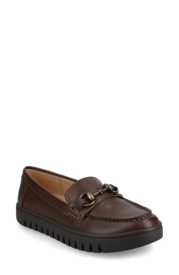 Journee Collection Kaya Horsebit Loafer In Brown