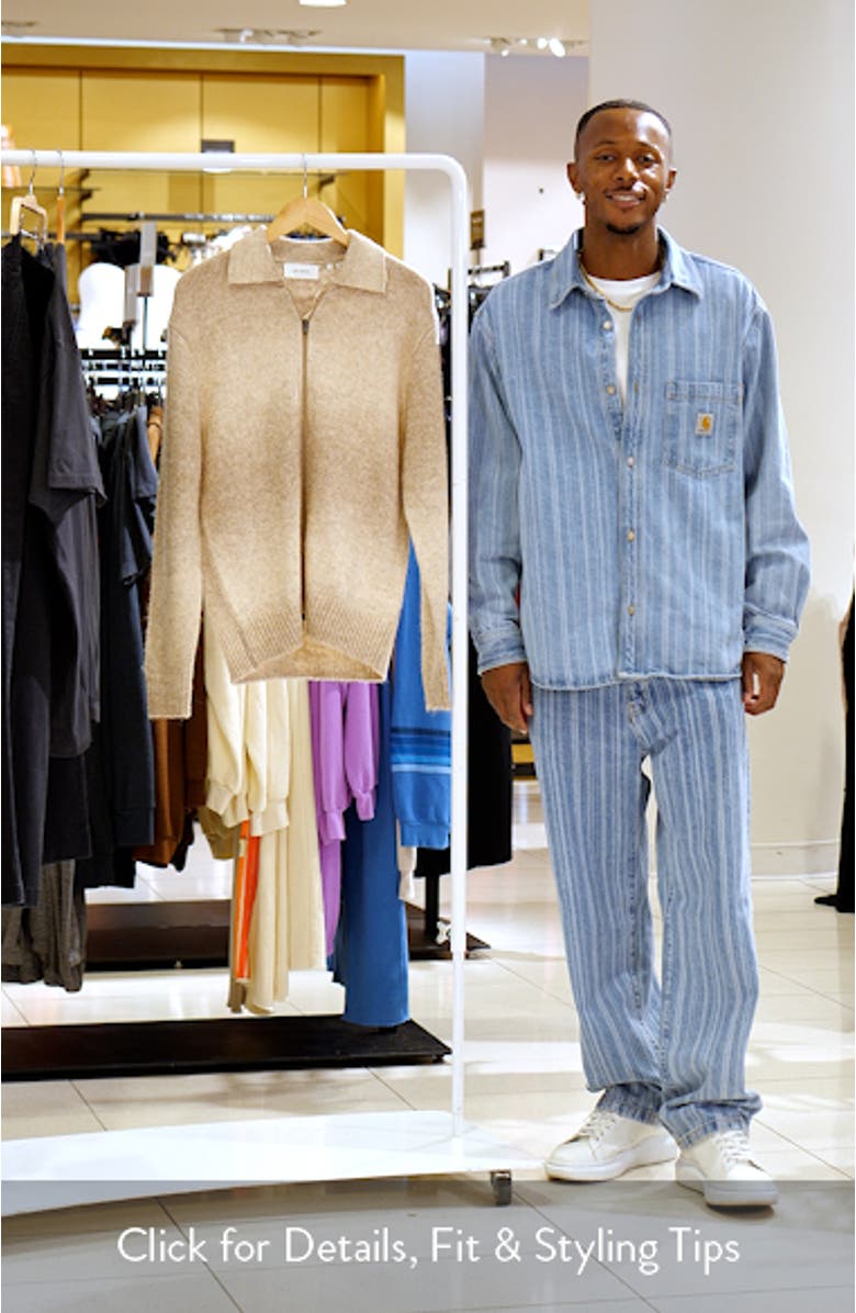 Gannon Ombré Zip Cardigan, sales video thumbnail