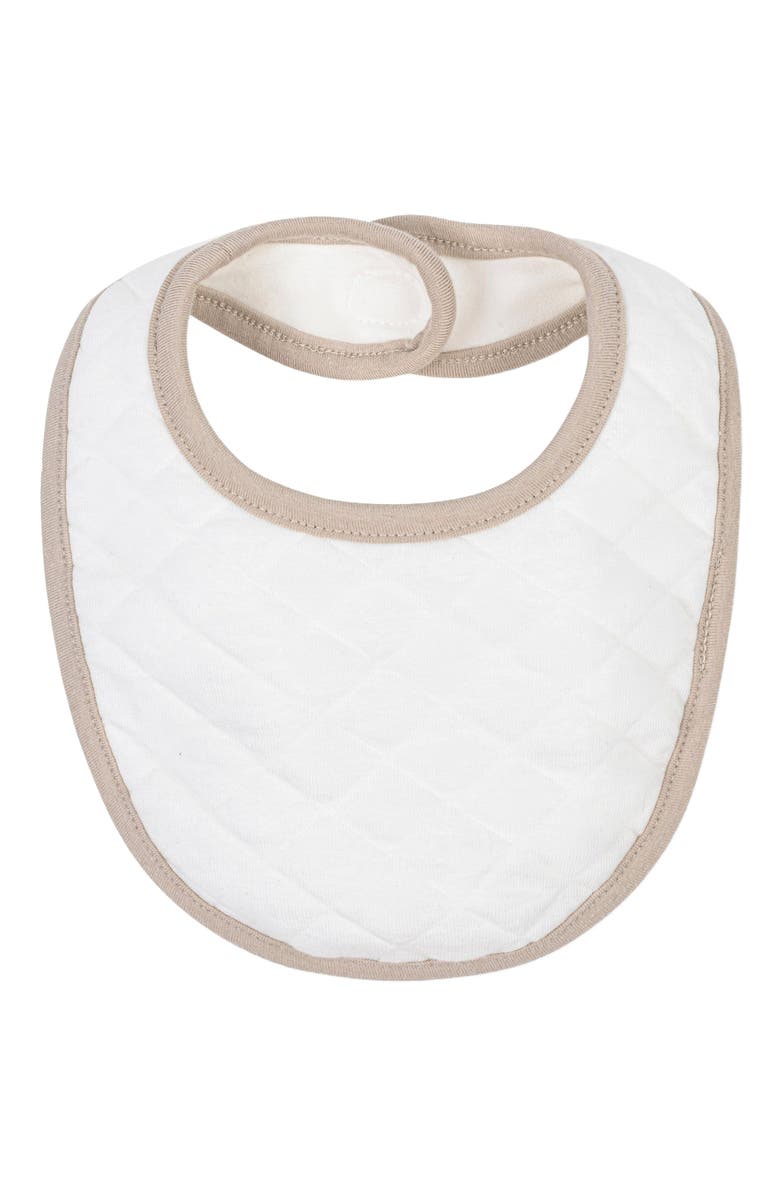 Hope & Henry Baby 3-Piece Knit Gifting Set, Infant, Alternate, color, White With Taupe Trim Set