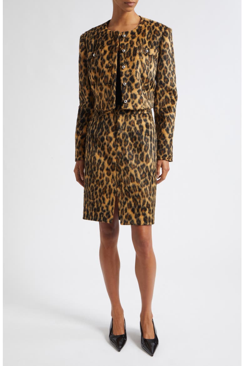 Aivana Faux Fur Button Jacket, Alternate, color, MULTI