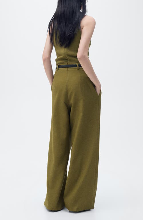 Mango Belted Sleeveless Jumpsuit