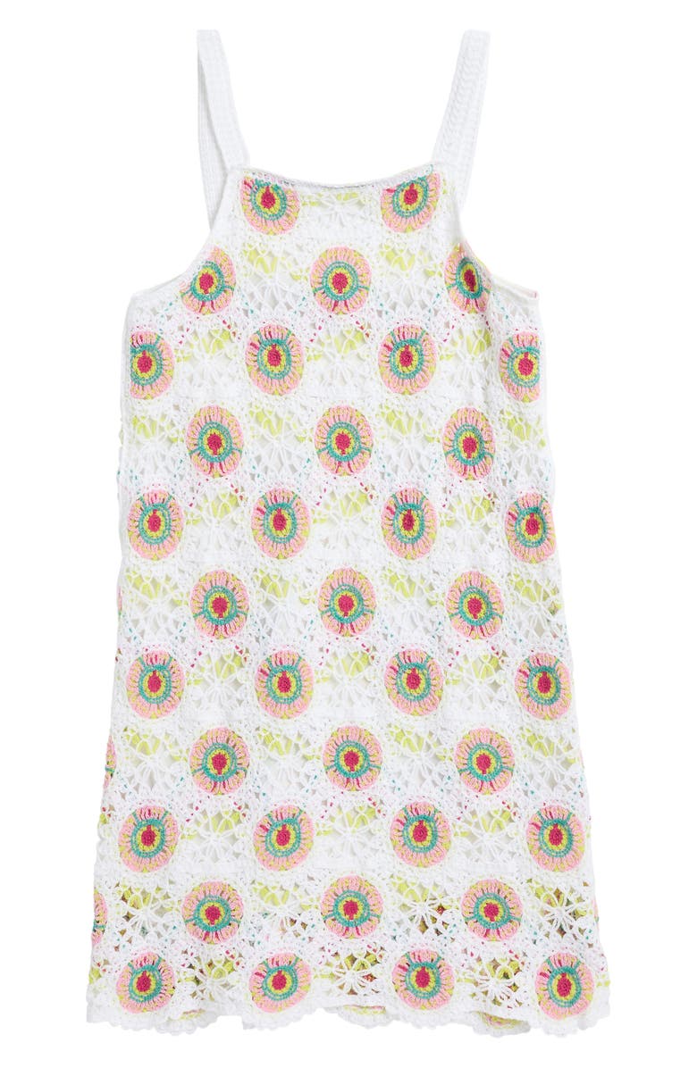 Cotton Emporium Kids' Medallion Crochet Dress, Main, color, 