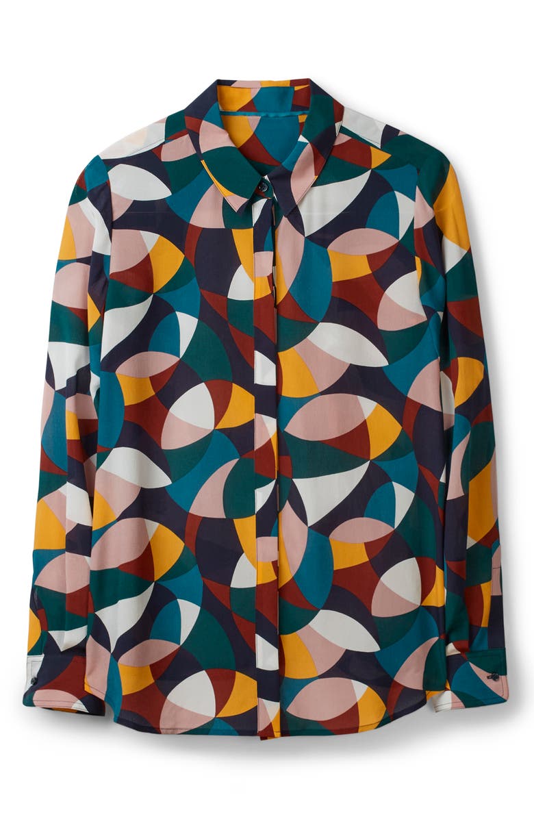 Boden Silk Shirt, Alternate, color, 