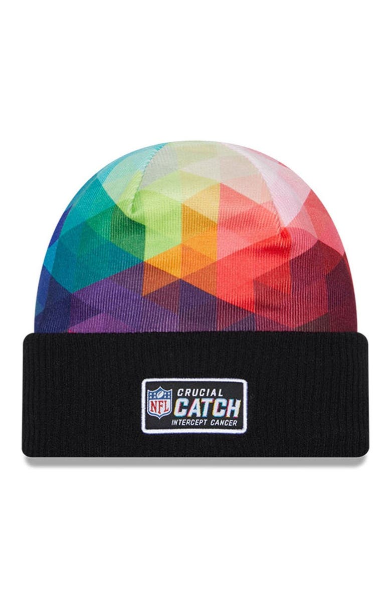 New Era Men's New Era  Black Tennessee Titans 2023 NFL Crucial Catch Cuffed Knit Hat, Alternate, color, Black
