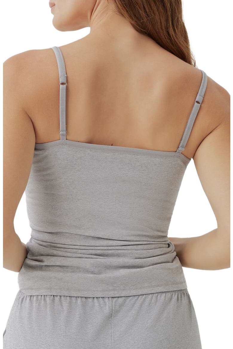 Organic Cotton Everyday Shelf Bra Camisole 3-Pack, Alternate, color, Heather Basics