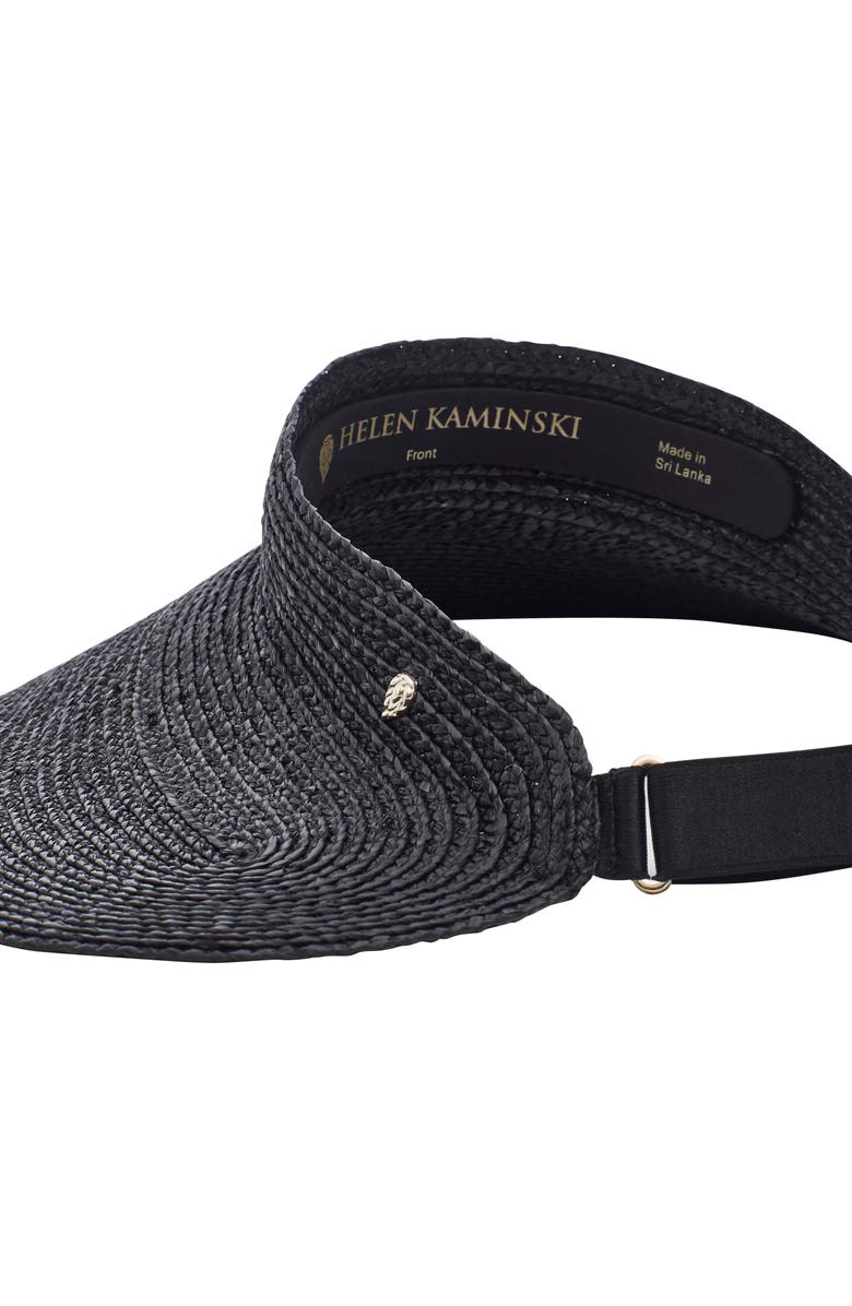 Helen Kaminski Woven Raffia Visor, Alternate, color, 