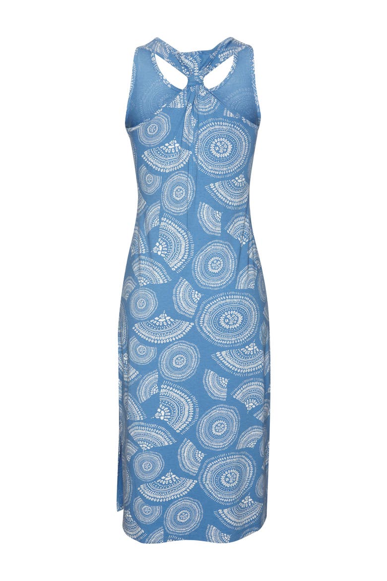 Racerback Print Dress, Alternate, color, Blue & White