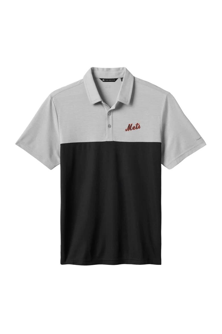 Men's TravisMathew Gray/Black New York Mets Home Run Leader Polo, Alternate, color, Gray