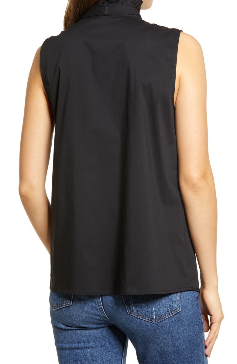 Halogen<sup>®</sup> Sleeveless Tie Neck Blouse, Alternate, color,