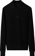 Eton Merino Wool Long Sleeve Polo