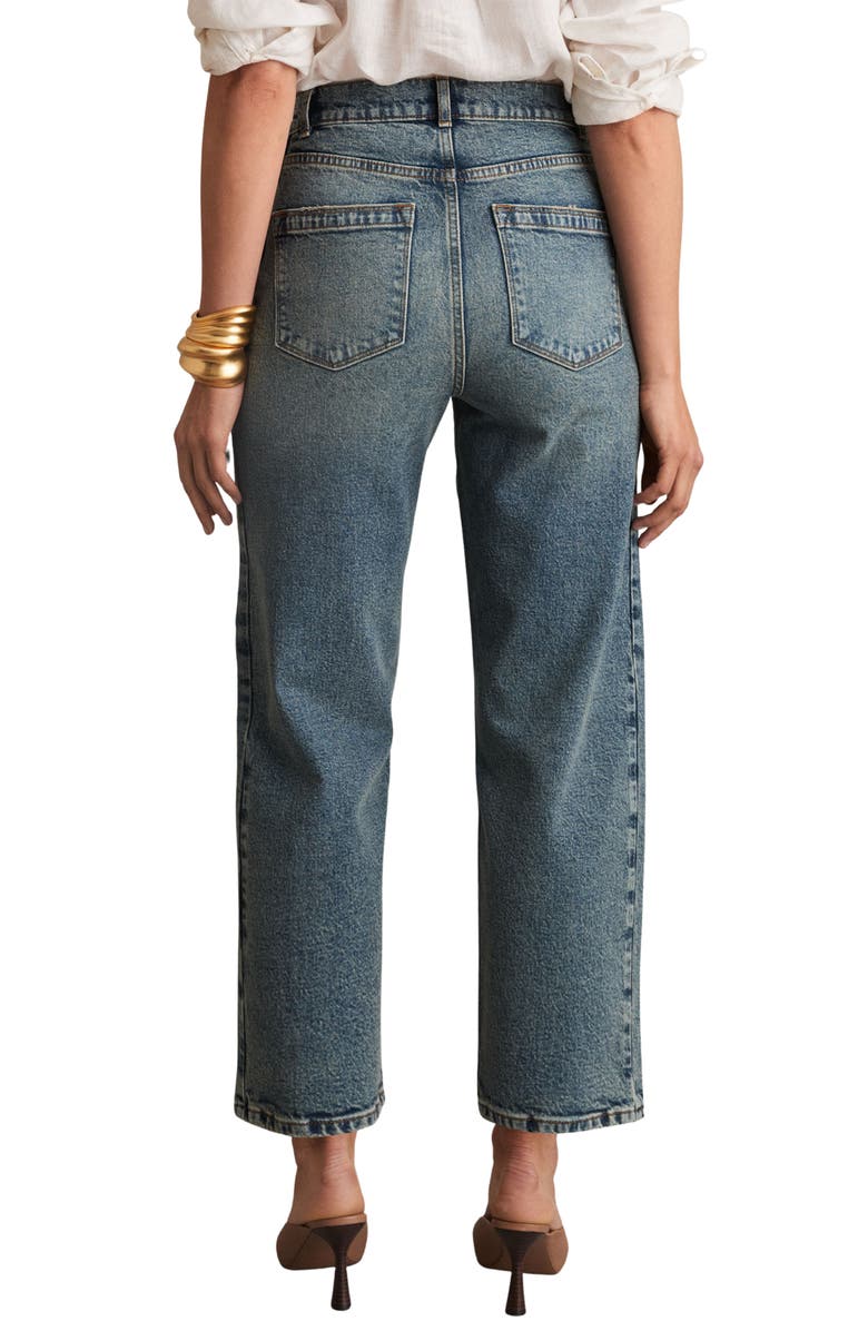 Reiss Molly Straight Leg Jeans, Alternate, color, Mid Blue