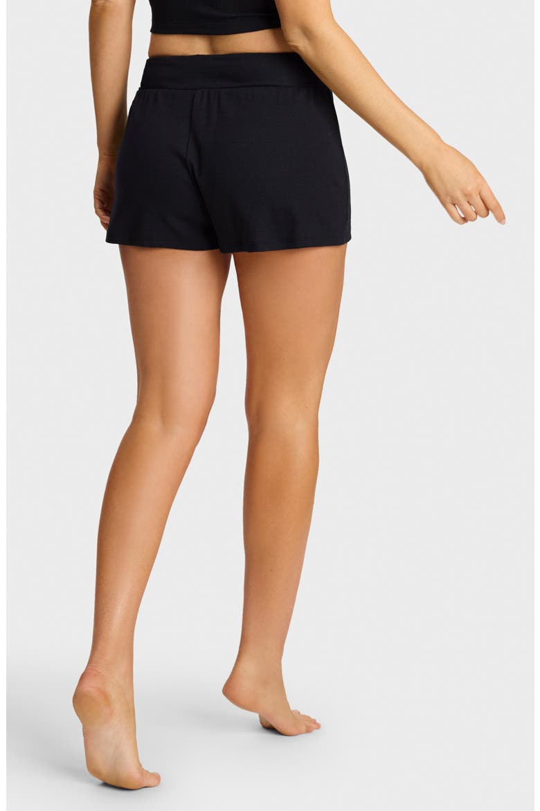 Better than Basic Relaxed Rib Shorts, Alternate, color, BLACK