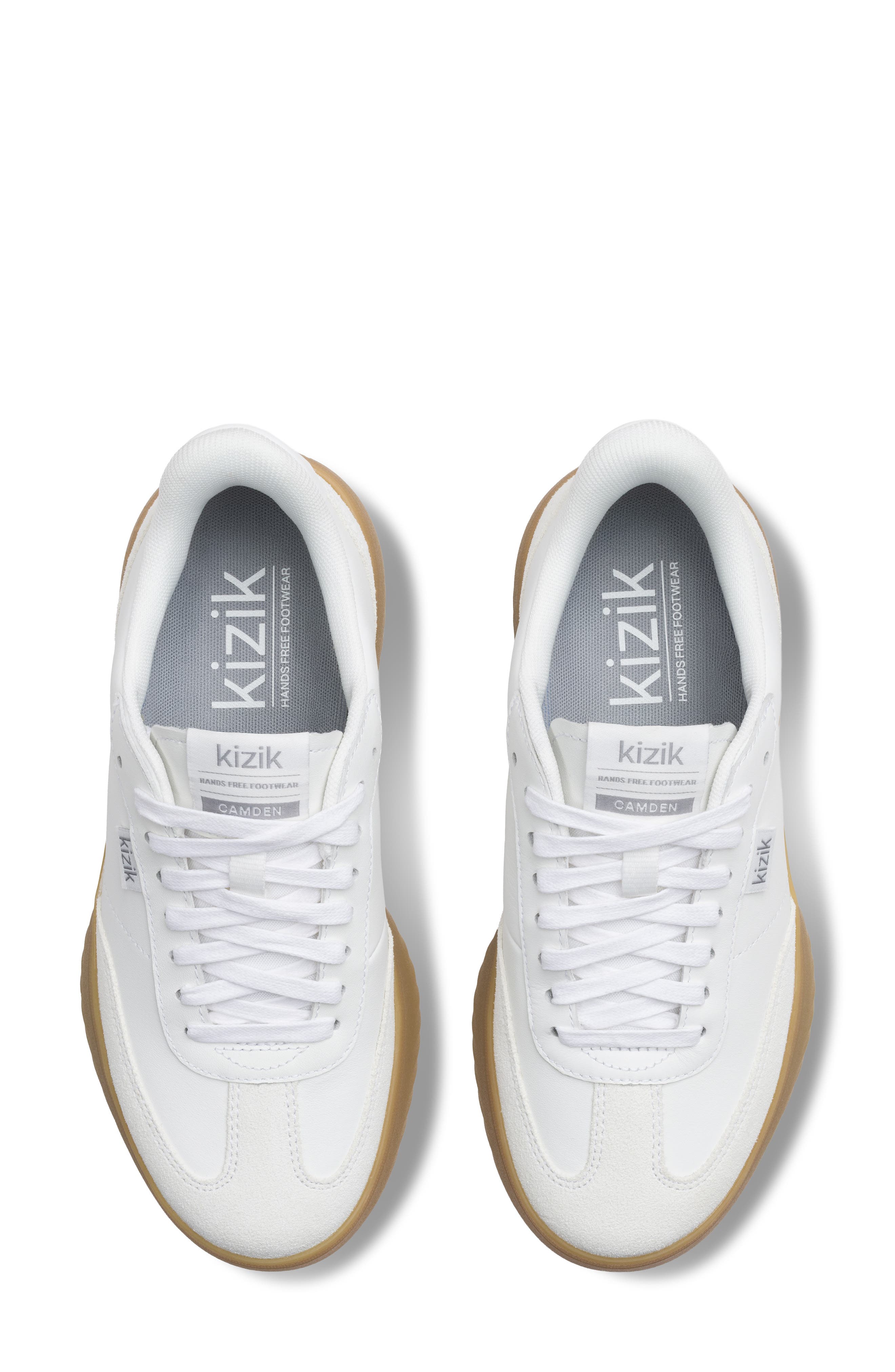 Kizik Camden Slip-On Sneaker, Alternate, color, White/Gum Rubber